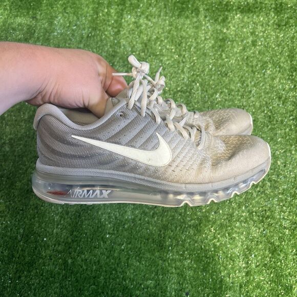 Nike Air Max 2017 Shoes Men’s 7 Light Bone Grey Running Athletic Gym Sneakers - Picture 1 of 7